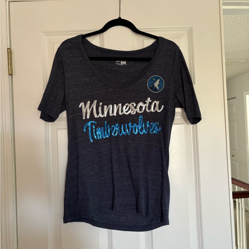Minnesota Timberwolves Sequin T-Shirt